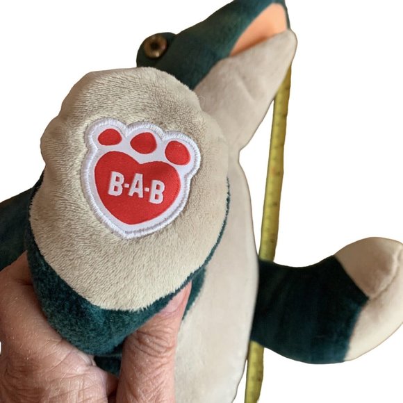 Build-A BEAR Green Stegosaurus Dinosaur 17" Green Stuffed Toy Animal Plush BAB** - Picture 6 of 6